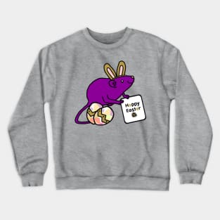 Happy Easter Bunny Ears Rat Crewneck Sweatshirt